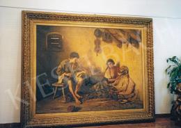 Valentiny, János - The Elder Gypsy, 195x256 cm, oil on canvas, Signed lower left: Valentiny J., Photo: Tamás Kieselbach